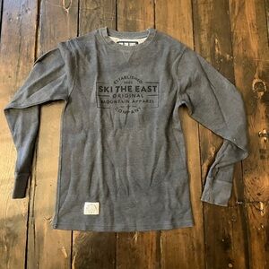 Ski the East waffle t shirt